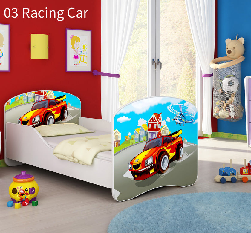 Dječji krevet ACMA s motivom 140x70 cm 03 Racing Car