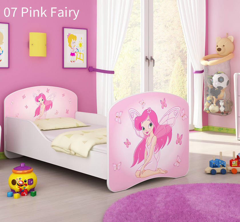 Dječji krevet ACMA s motivom 160x80 cm 07 Pink Fairy