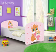 Dječji krevet ACMA s motivom 140x70 cm 33 Cats