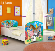 Dječji krevet ACMA s motivom 160x80 cm 34 Farm