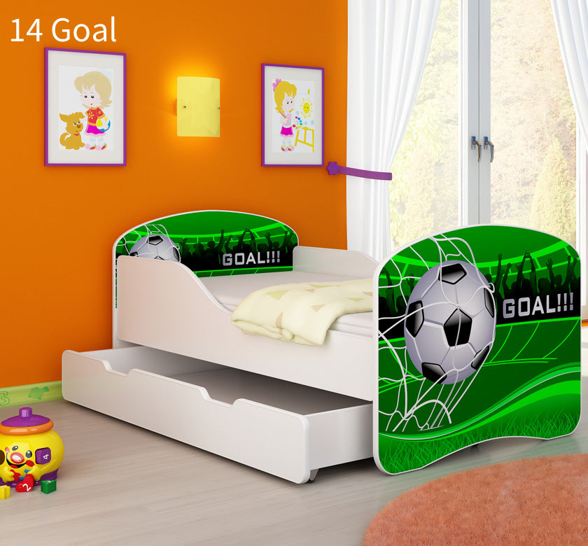 Dječji krevet ACMA s motivom + ladica 180x80 cm 14 Goal