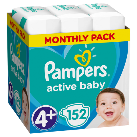 Pampers Active Baby - XXL Mjesečno Pakiranje Pelena