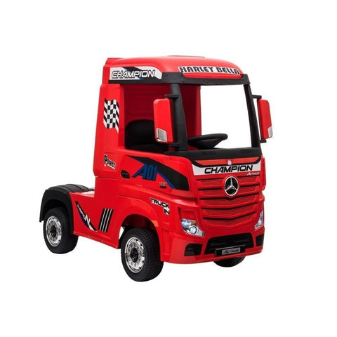 Kamion na akumulator Mercedes Actros 4x4 - crveni