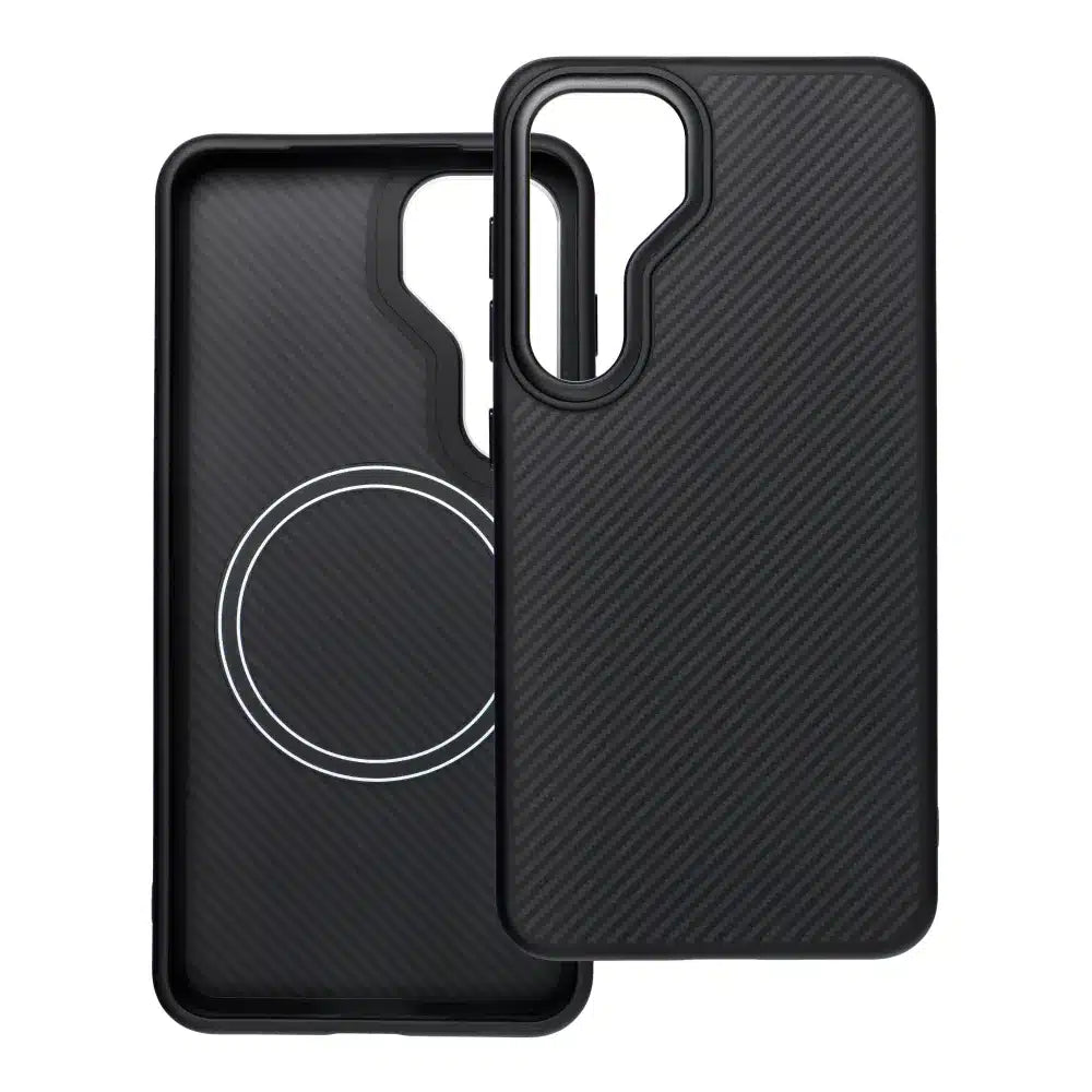 Carbon Elite Mag Cover maska kompatibilna s MagSafeom za Samsung Galaxy S25 Ultra crna