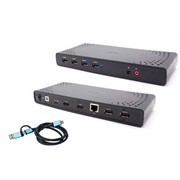 i-tec CADUALHDMIDOCKPD priključna stanica i replikator porta za prijenosno računalo Žičano USB 3.2 Gen 1 (3.1 Gen 1) Type-C Crno