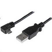 StarTech.com USBAUB2MRA USB kabel 2 m USB 2.0 USB A Micro-USB B Crno
