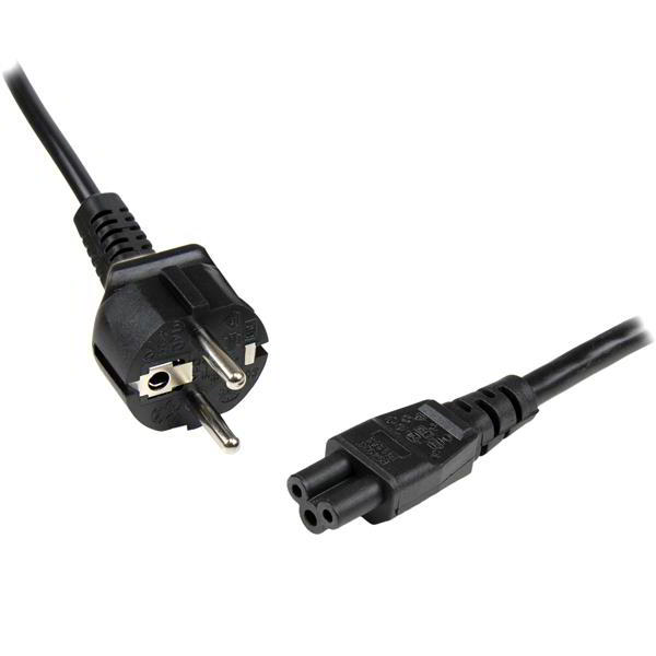 StarTech.com PXTNB3SEU1M strujni kabel Crno 1 m CEE7/7 C5 spoj