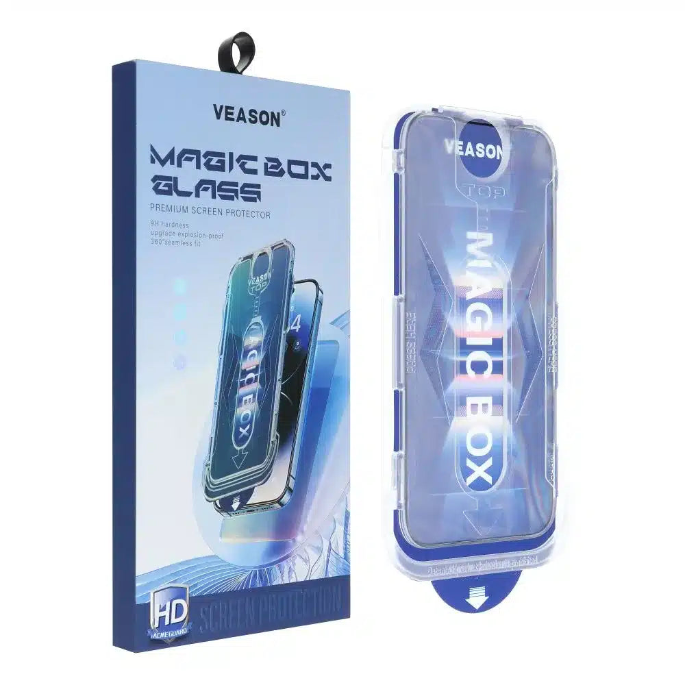 Kaljeno staklo 6D Pro Veason Easy-Install Glass – za iPhone 13 crno