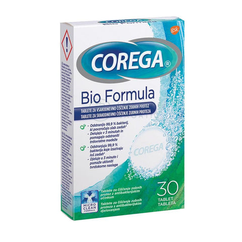 Corega Tablete za čišćenje zubnih proteza Bio formula 30 komada