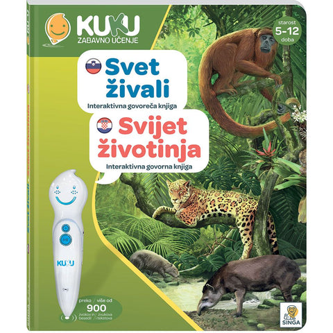 Interaktivna knjiga Kuku - Svijet životinja (bez olovke)