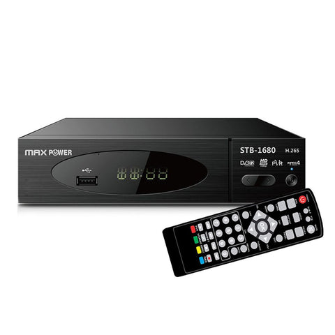 MAXPOWER HD DVB-T2 RECEIVER STB-1680 MPEG2/MPEG4 H.265 1080p/i