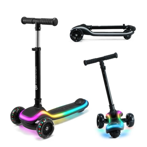 Kinderkraft romobil RAKET LED, Black