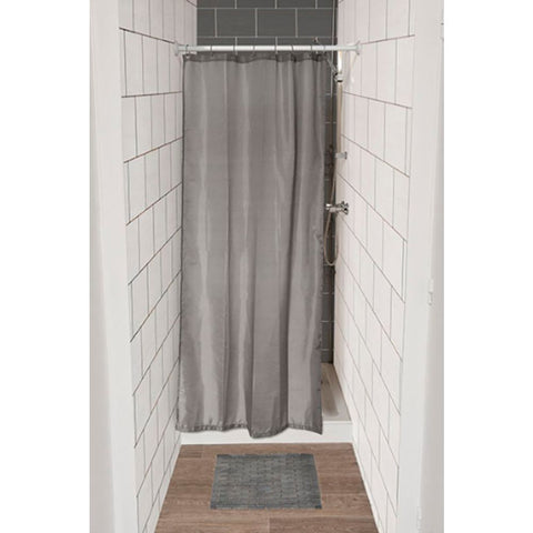 TENDANCE ZAVJESA ZA KADU + 8 PP KUKICA 120X180CM POLIESTER, SIVA