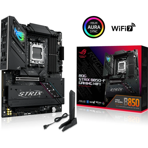 Asus Rog Strix B850-F GAMING WIFI Matična ploča, DDR5, SATA3, USB3.2 GEN2X2, DP, 2.5GBE, WI-FI 7, AM5 ATX