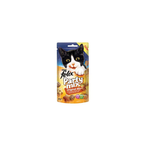 Felix Party Mix Original, poslastica s okusom piletine, jetrice i puretine, 60 g
