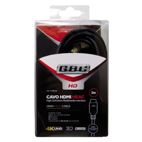 GBC, HDMI kabel 4k@60Hz velike brzine s ethernetom, 2.2 standard, AWG30, 0.5m