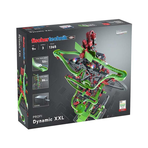 Fischertechnik slagalica STEM, 1365 dijelova, 9+, staza za kuglice Dynamic XXL