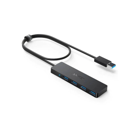 Anker Ultra Slim 4-port USB 3.0 Hub Crni