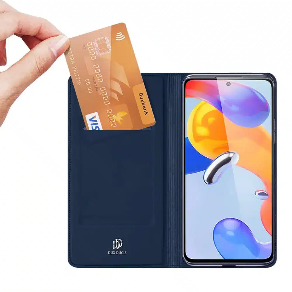 DUX DUCIS Skin Pro - preklopna torbica za Redmi Note 12 Pro 4G/ Redmi Note 11 Pro 5G/4G plava