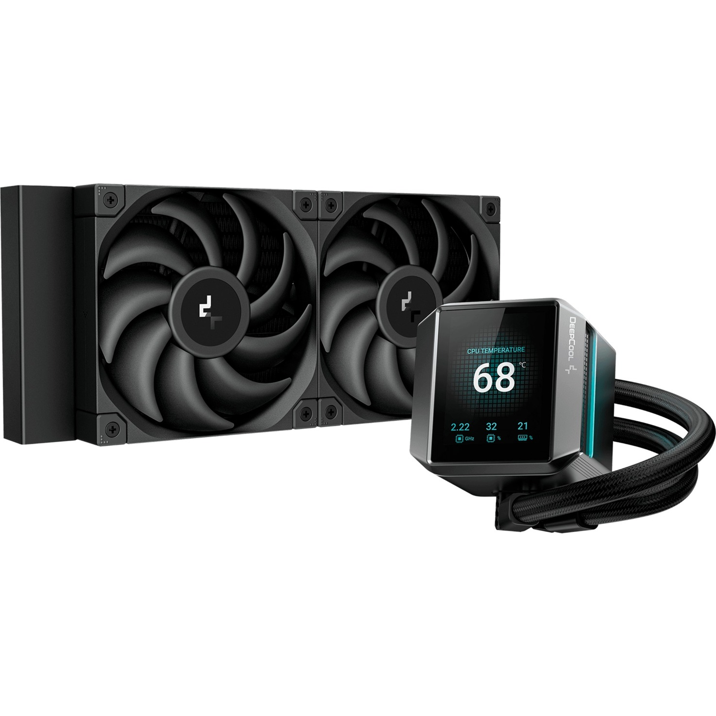 DeepCool MYSTIQUE 240 Procesor Sve-u-jednom vodeno hlađenje 12 cm Crno 1 kom