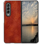 Beline koženo zaštitno kućište za Samsung Galaxy Z Fold 3 - Smeđa KP22756