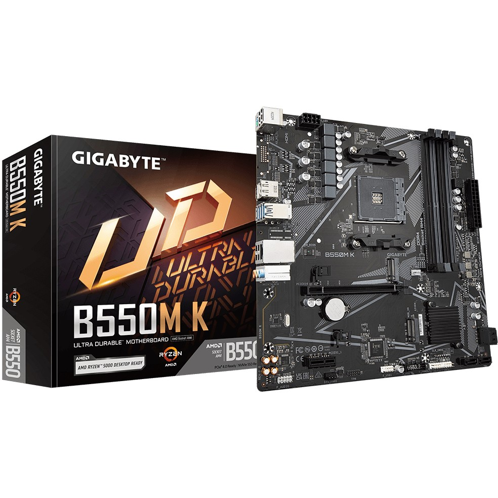 Gigabyte B550M K 1.0 matična ploča AMD B550 Priključnice AM4 Mikro ATX