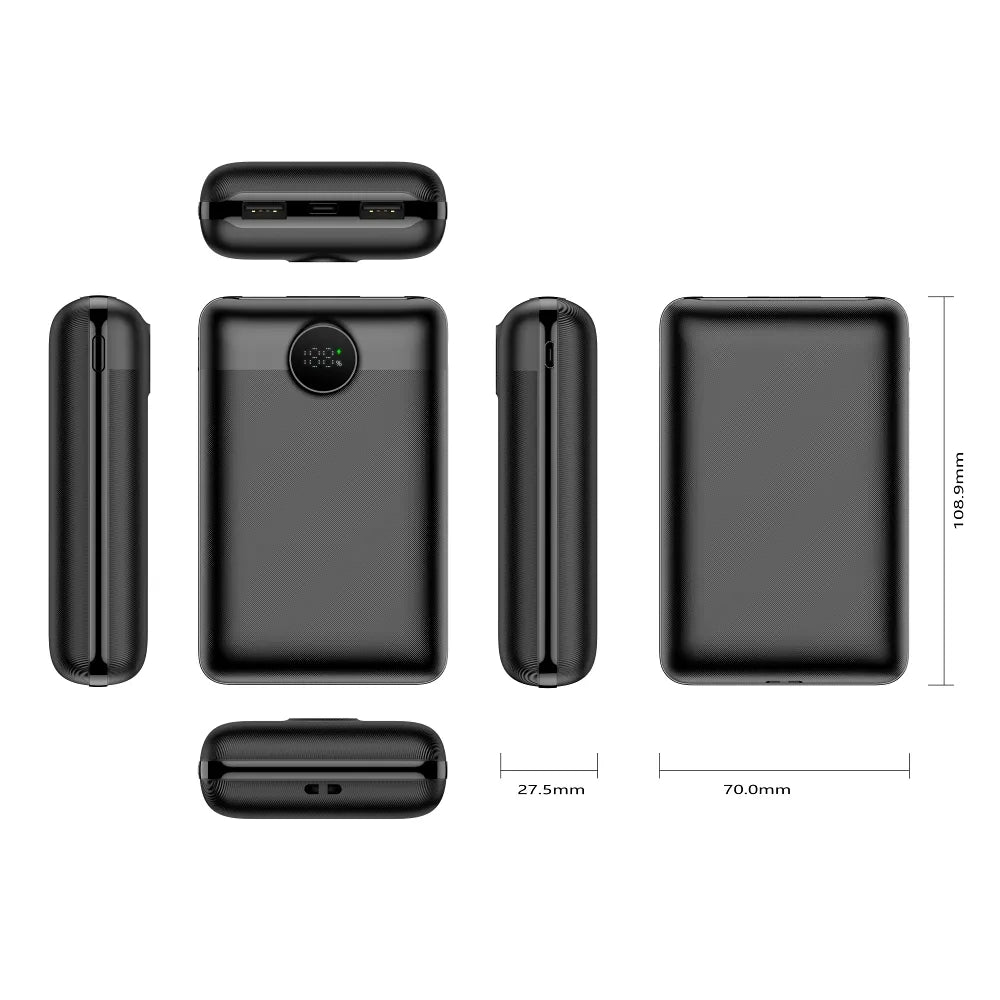VEGER powerbank 20.000 mAh PD QC3.0 22,5W S20 (W2053) crna