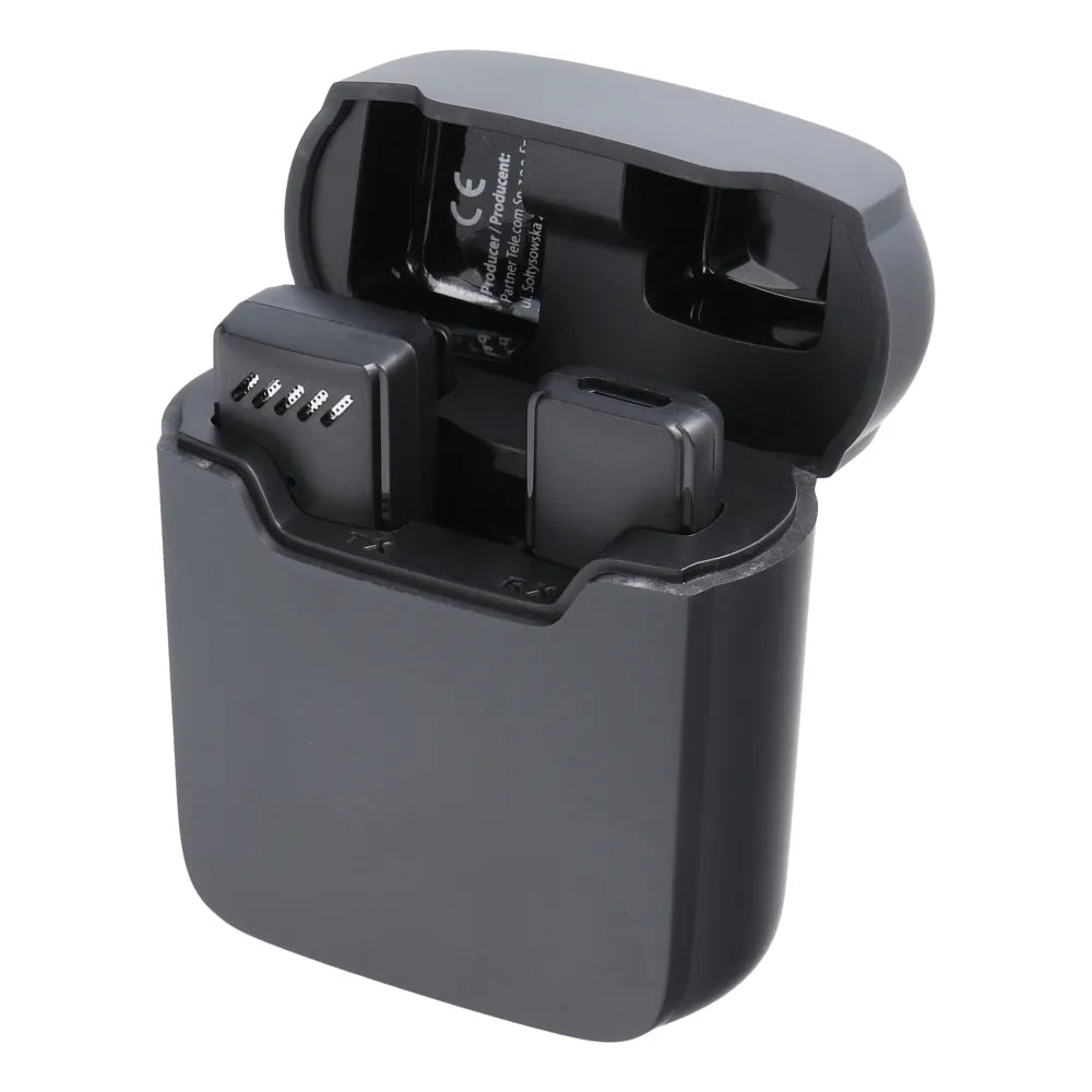 Lightning bežični Lavalier mikrofon s kućištem za punjenje S11 crni