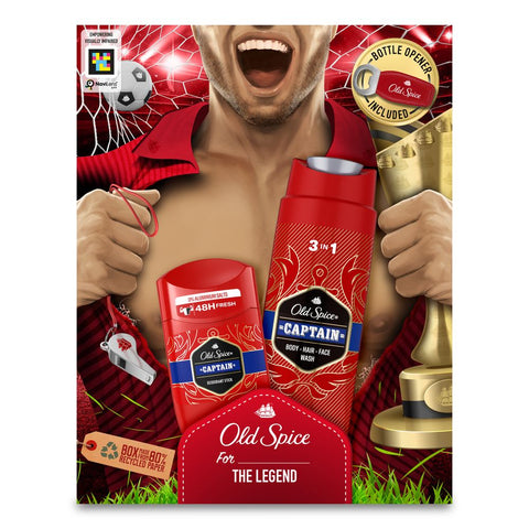 Old Spice poklon set za muškarce dezodorans u sticku, gel za tuširanje i 1 x otvarač za boce