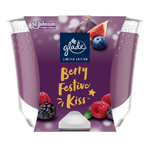 Glade mirisna svijeća Berry Festive Kiss 204g