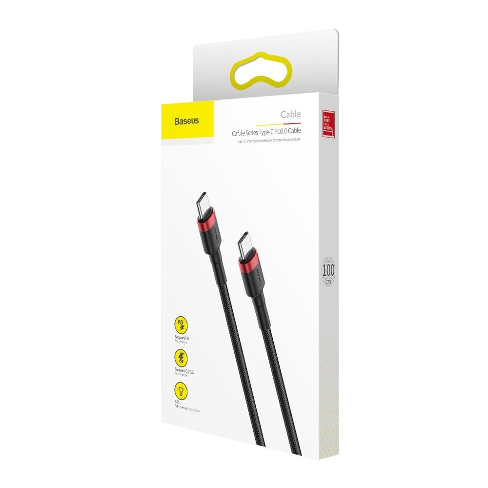 Baseus Cafule USB-C PD / USB-C PD kabel PD 2.0 60W 20V 3A QC 3.0