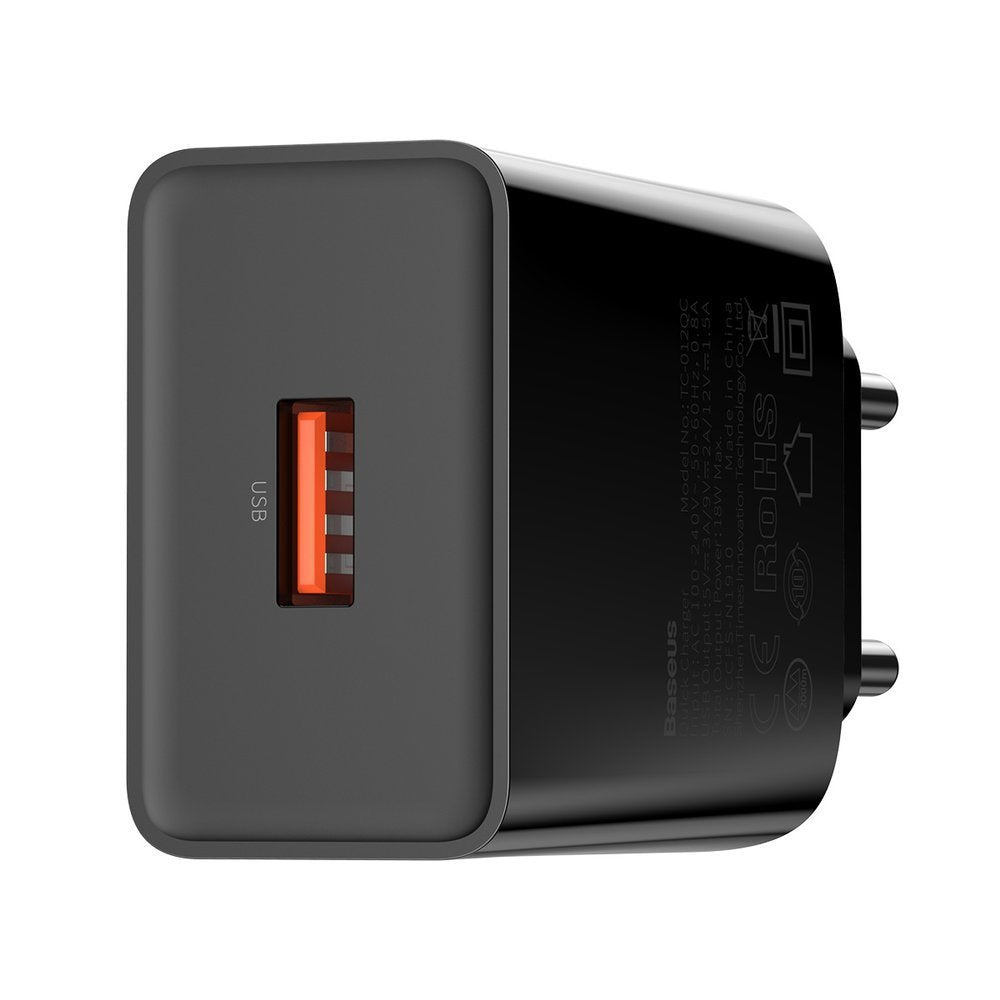 BASEUS Speed Mini QC 1x USB brzi punjač 18W EU