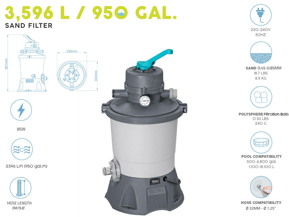 Bestway pijesak pumpa za bazen 3028L/h