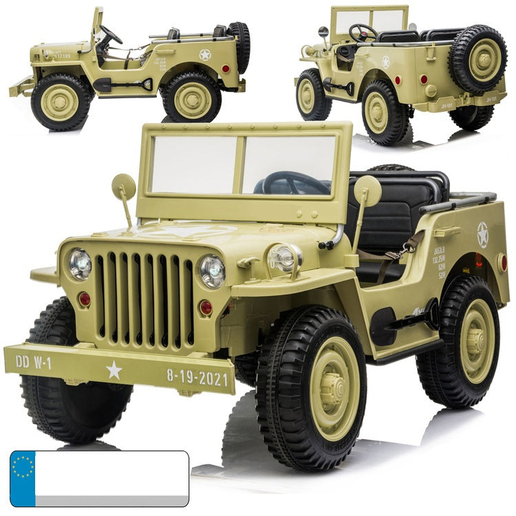 Jeep Willys trosjed – beige (4×4)