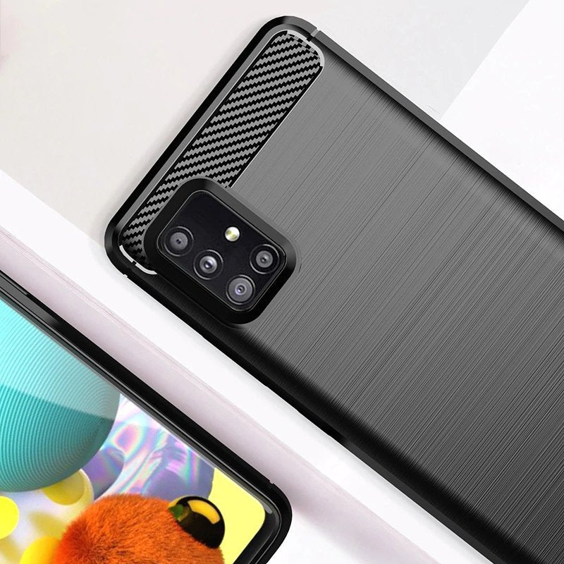 Carbon Case Fleksibilna futrola za Samsung Galaxy M51 crna