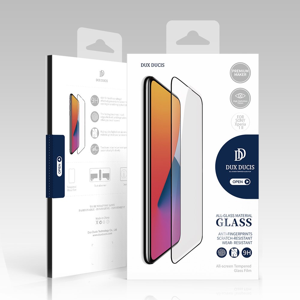 Dux Ducis 10D kaljeno staklo, puna pokrivenost s okvirom za Sony Xperia 1 II
