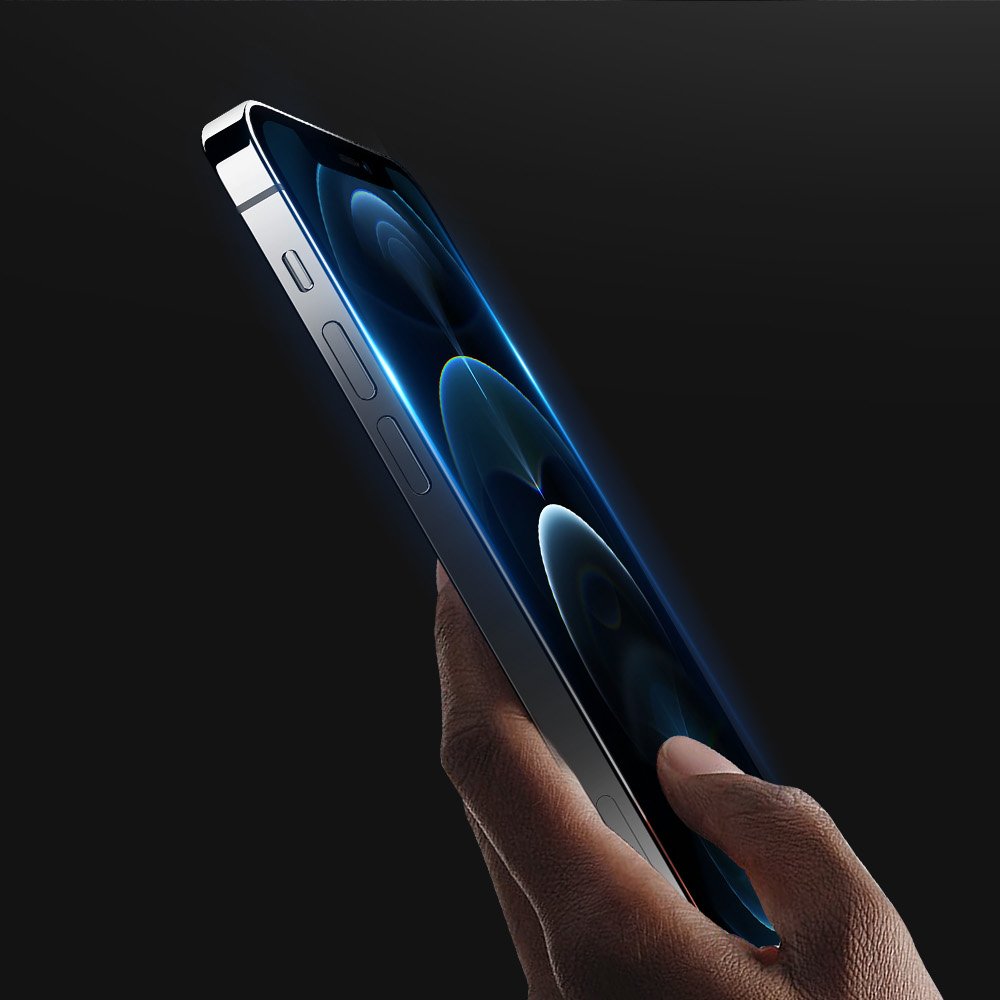 Dux Ducis 10D kaljeno staklo, puna pokrivenost s okvirom za iPhone 12 Pro / iPhone 12
