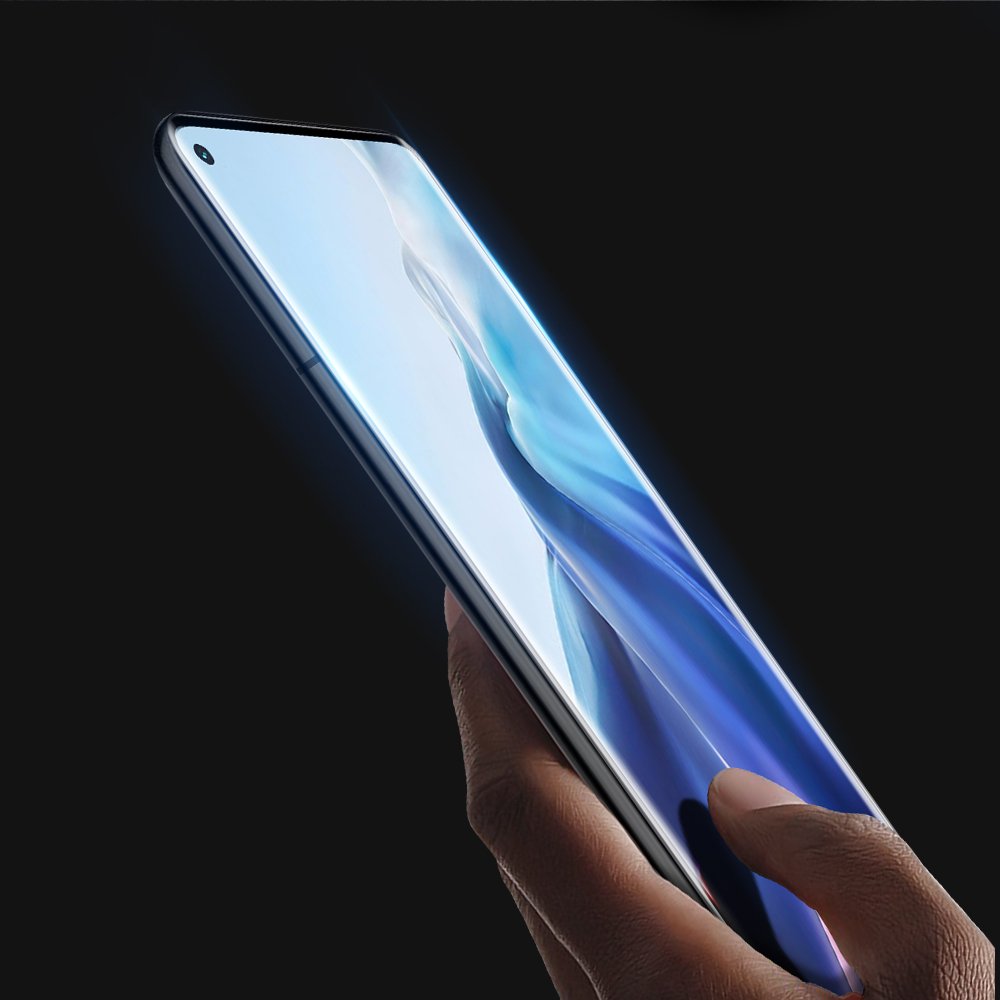 Dux Ducis 3D kaljeno staklo zakrivljeni zaštitnik zaslona Potpuna pokrivenost s okvirom za Xiaomi Mi 11 crna