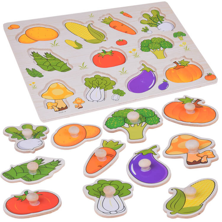 Drvene puzzle povrće 11 elemenata