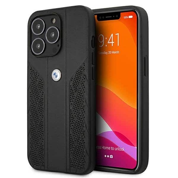 BMW originalna maska za iPhone 13 Pro Max sa perforiranom kožom
