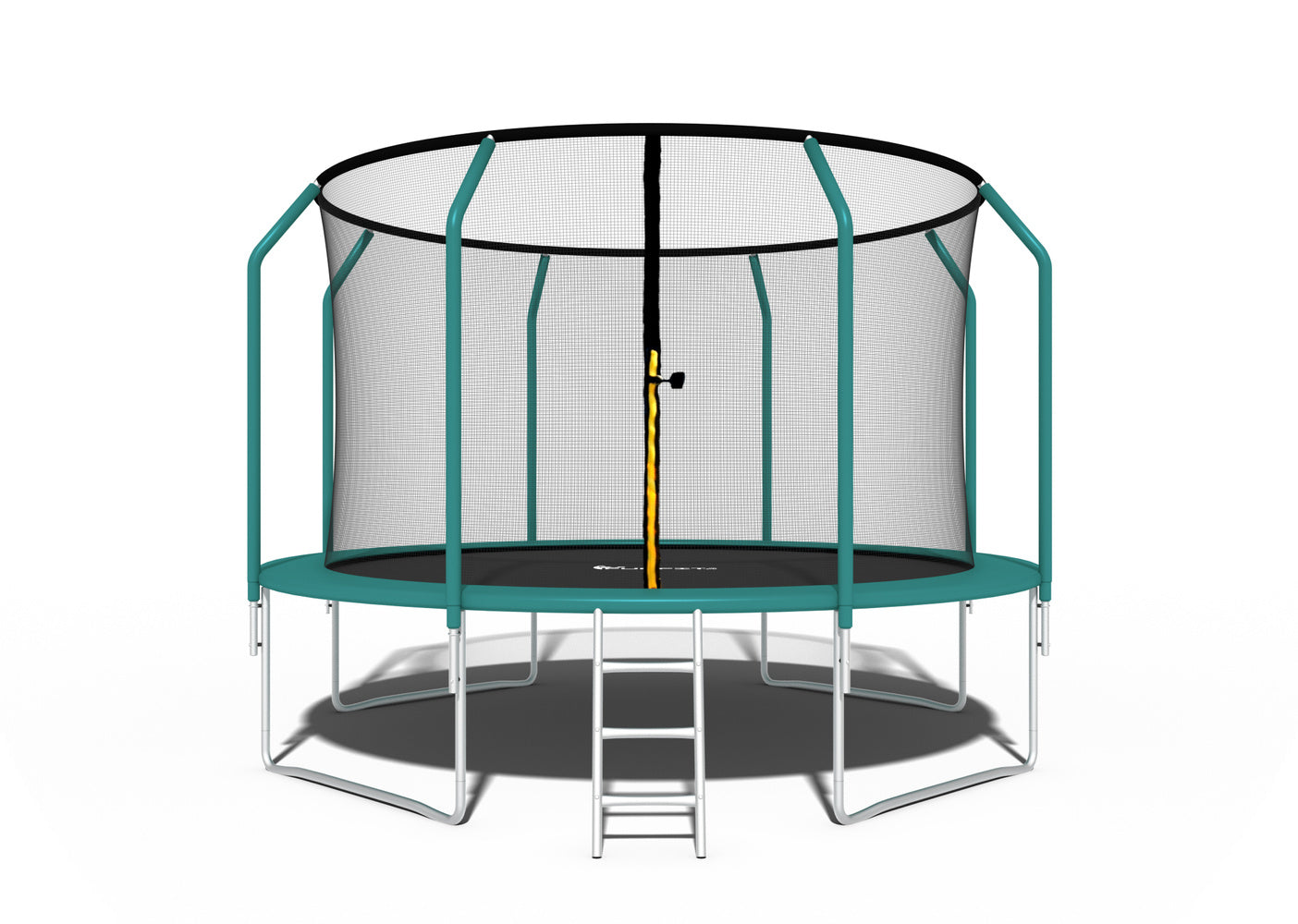 Vrtni trampolin Premium Yump 374 cm (12ft) s unutarnjom mrežom i ljestvama - tirkizni