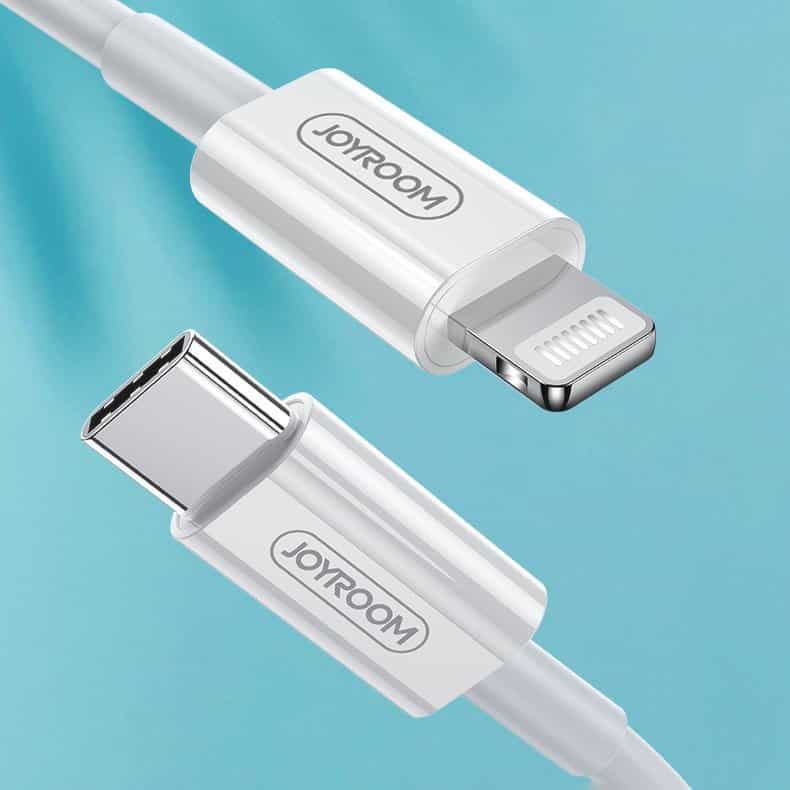 Joyroom fast charging USB Type C - Lightning kabel (MFI certifikat) Power Delivery 3 A 2 m