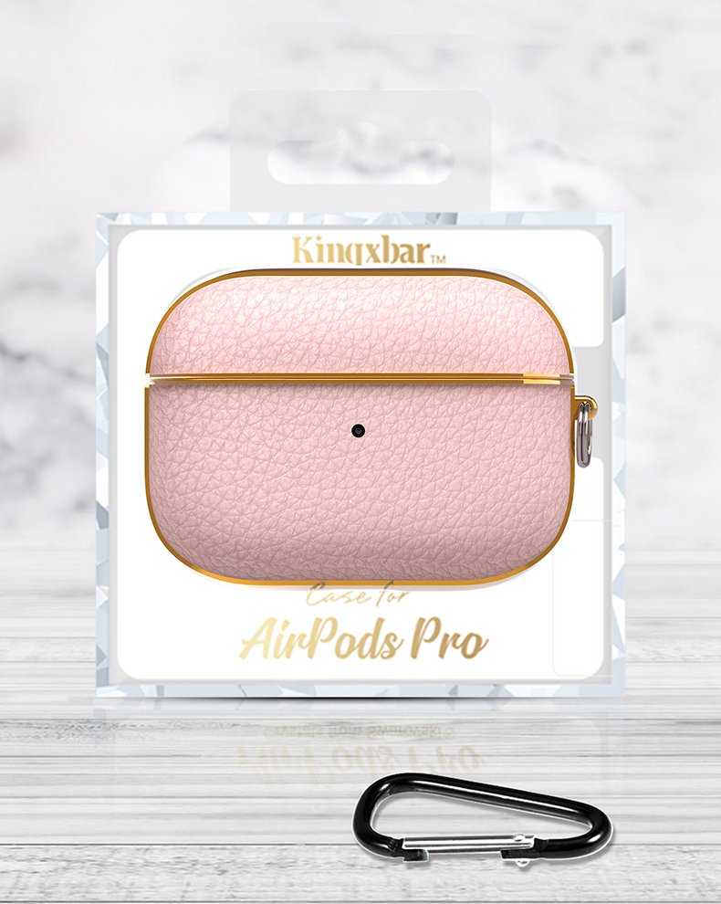 Torbica za Apple AirPods Pro slušalice Kingxbar- roza