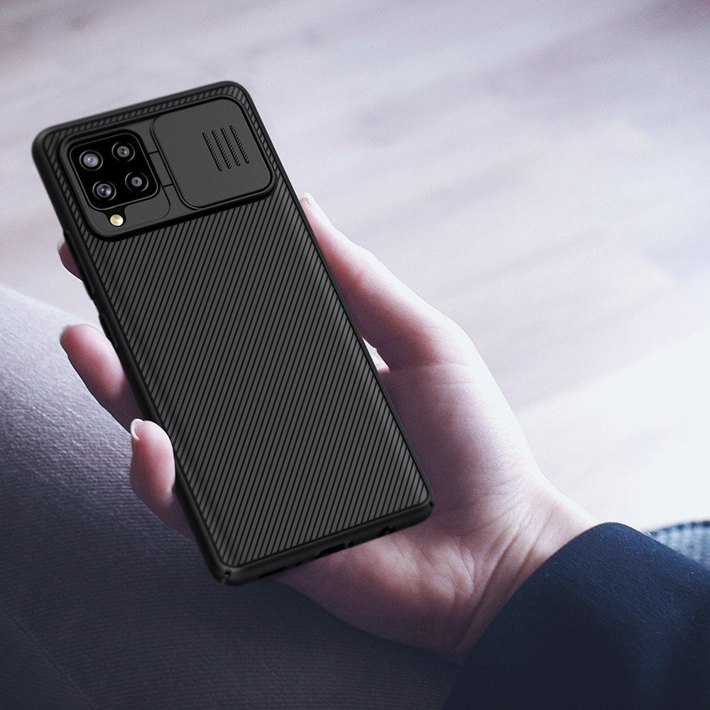 Nillkin CamShield Pro Izdržljiva maska sa zaštitnim štitnikom za kameru za Samsung Galaxy A42 5G crna