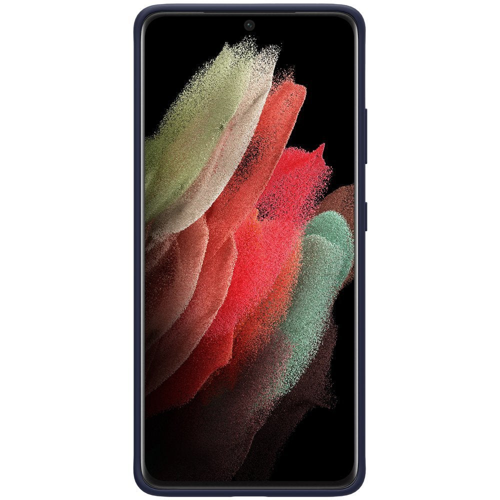 Nillkin Flex Pure Pro Liquid silikonska maska za Samsung Galaxy S21 Ultra 5G plava