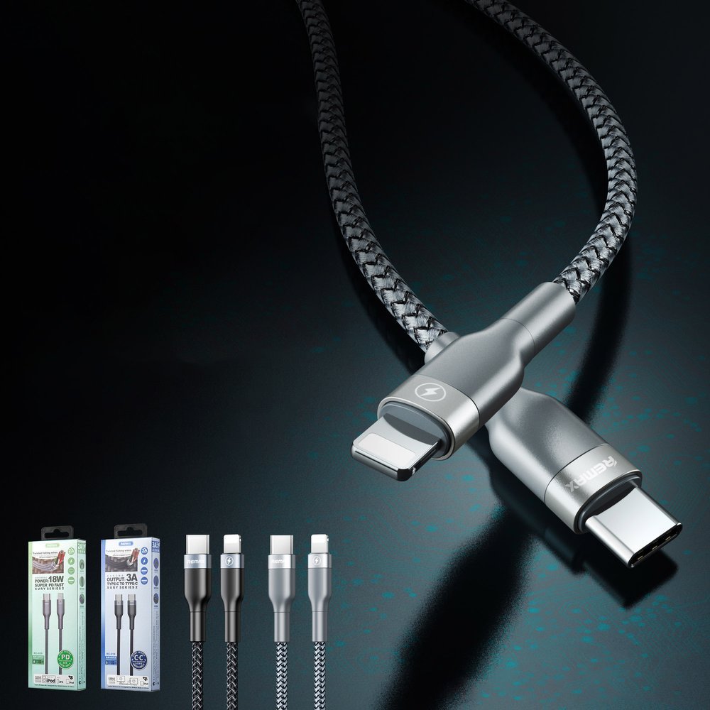 USB Type C - USB Type- C Remax Sury 2 pleteni kabel QC 3.0 3 A