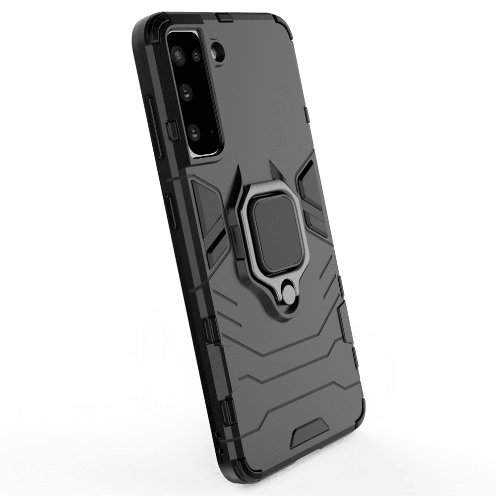 Ring Armour Case Kickstand čvrsta maska za Samsung Galaxy S21 5G crna