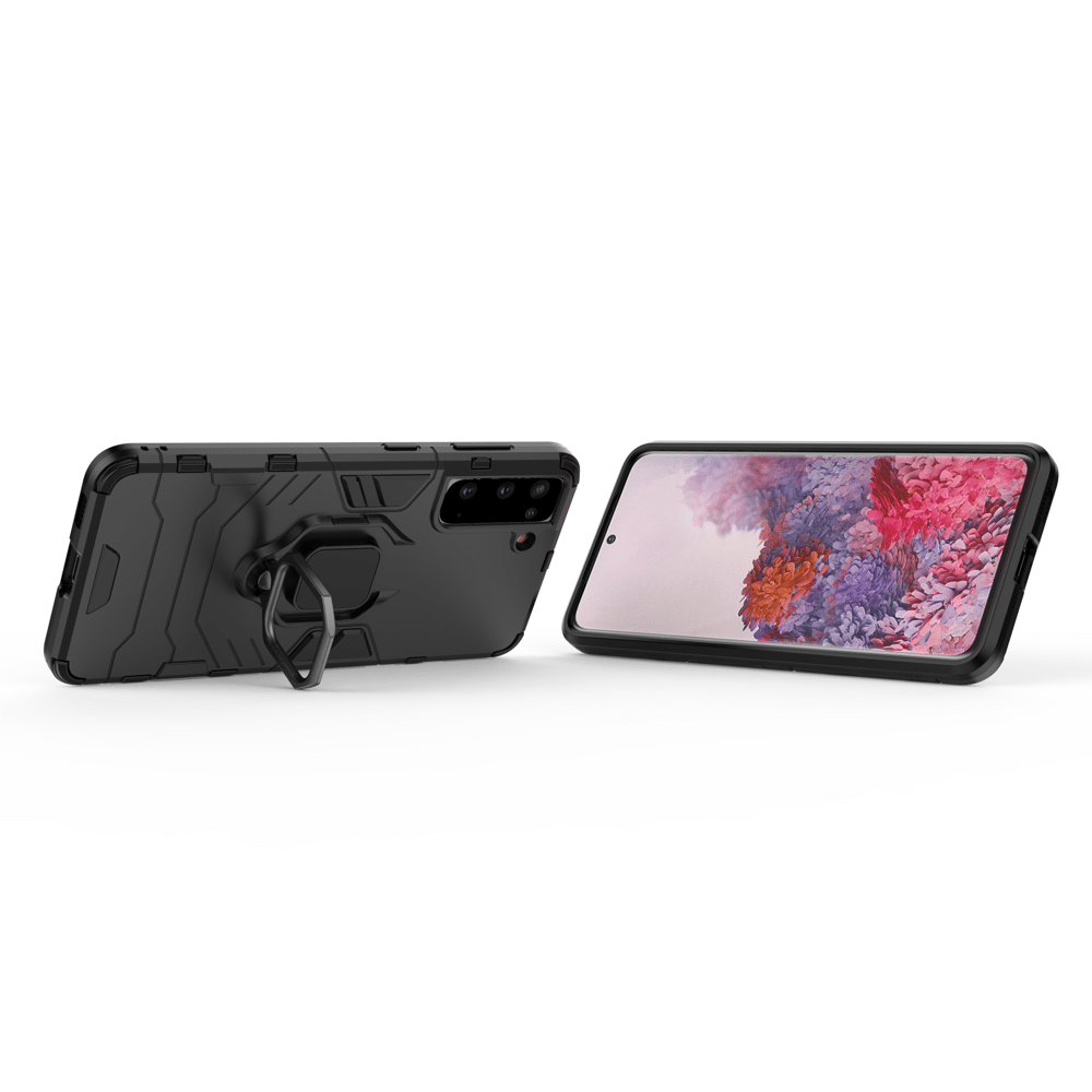 Ring Armour Case Kickstand čvrsta maska za Samsung Galaxy S21 5G crna