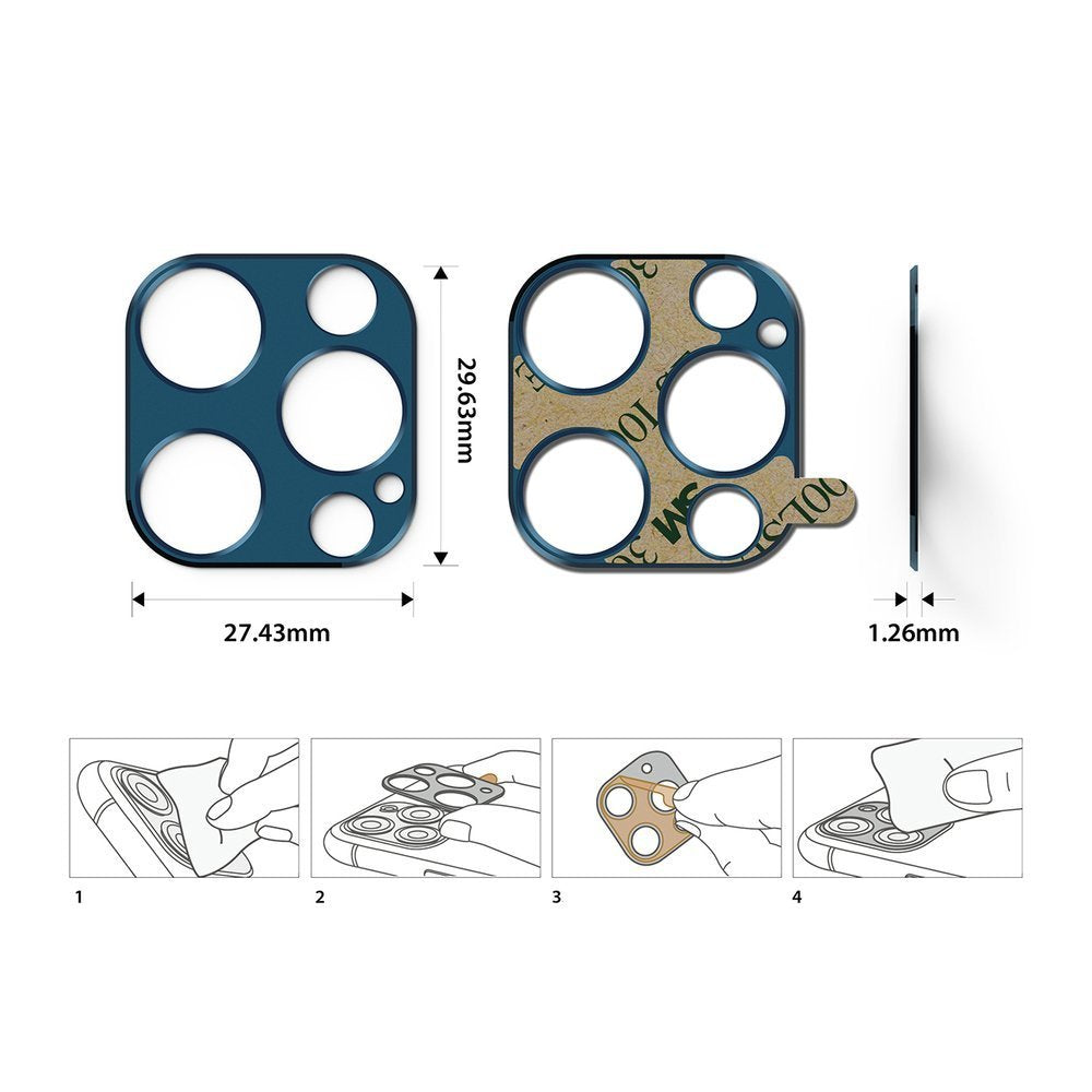 Ringke Camera Styling izdržljiva zaštita za stražnju kameru iPhone 12 Pro plava