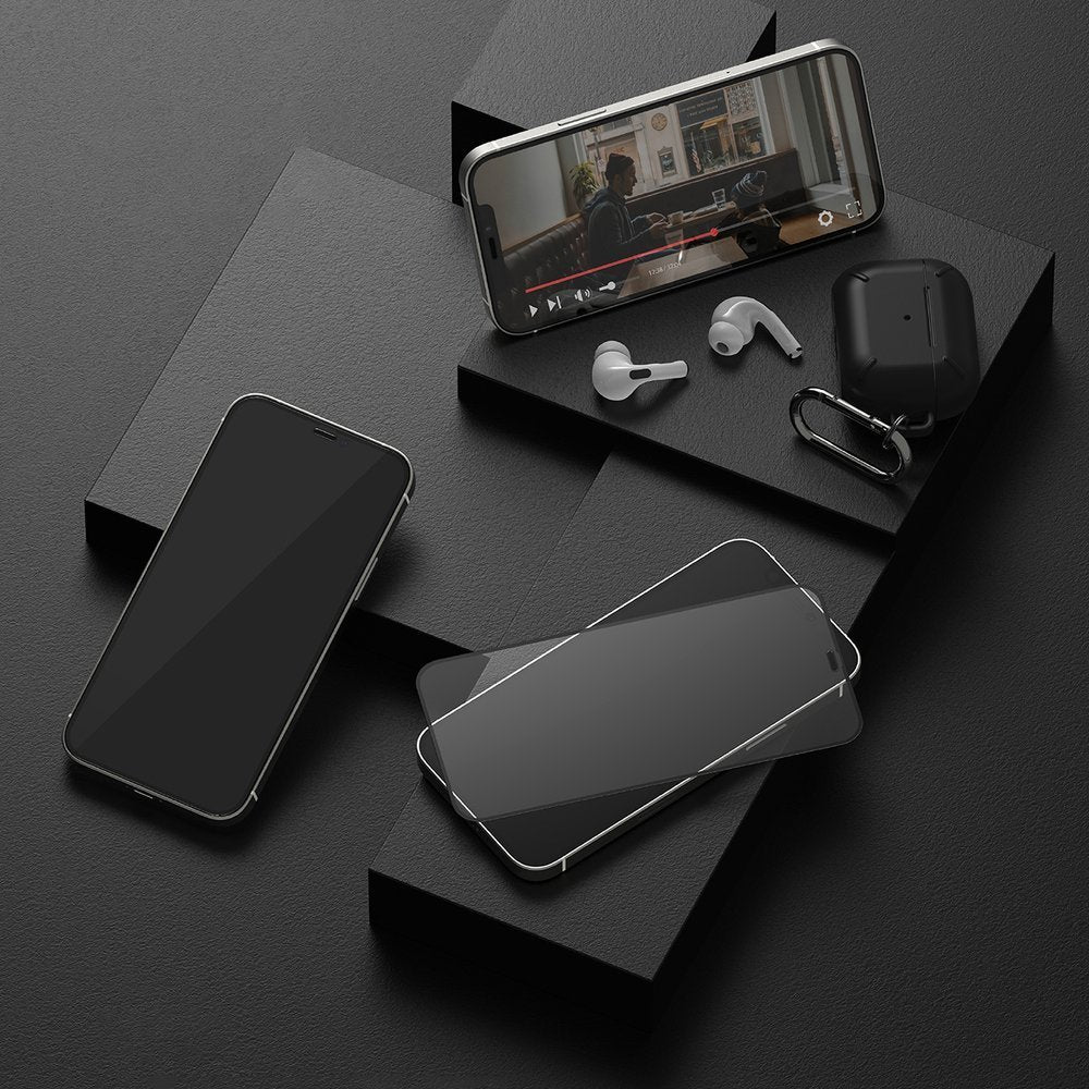 Ringke Invisible Defender ID kaljeno staklo s okvirom za iPhone 12 Pro Max
